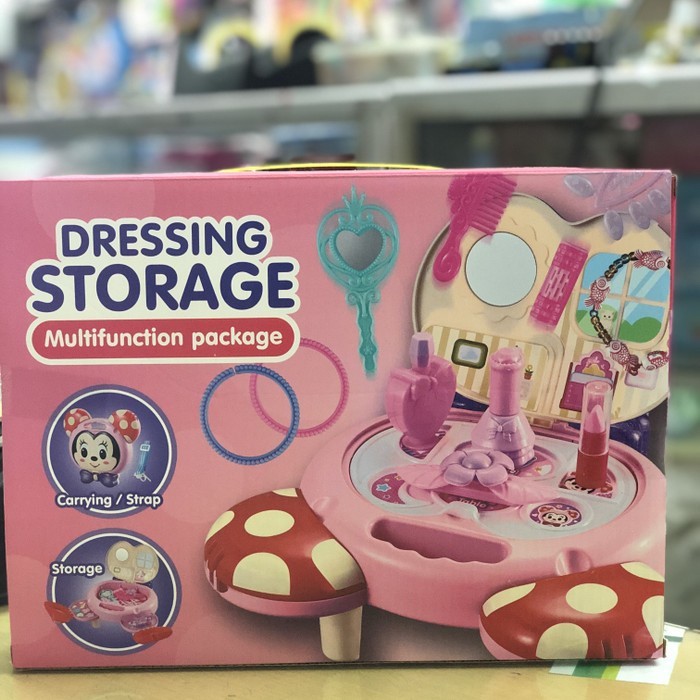 mwn.toys Mainan Dandan Dressing Storage Pink No.9928