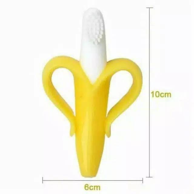 LYSASHOP - GIGITAN BAYI MAINAN TEETHER BENTUK JERAPAH BUAH - BUAHAN dan SIKAT GIGI PISANG-5