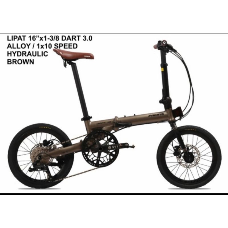 Sepeda Lipat 16 Inch Pacific Dart 3.0 10 speed