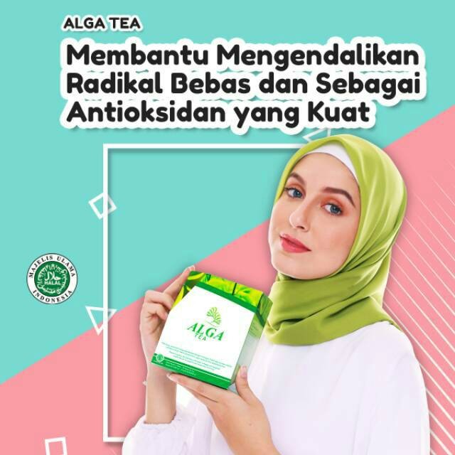 ALGA TEA Isi 60 Sachet Minuman Obat Herbal Penyembuhan Penyakit Asam Urat, Tumor dan Kanker