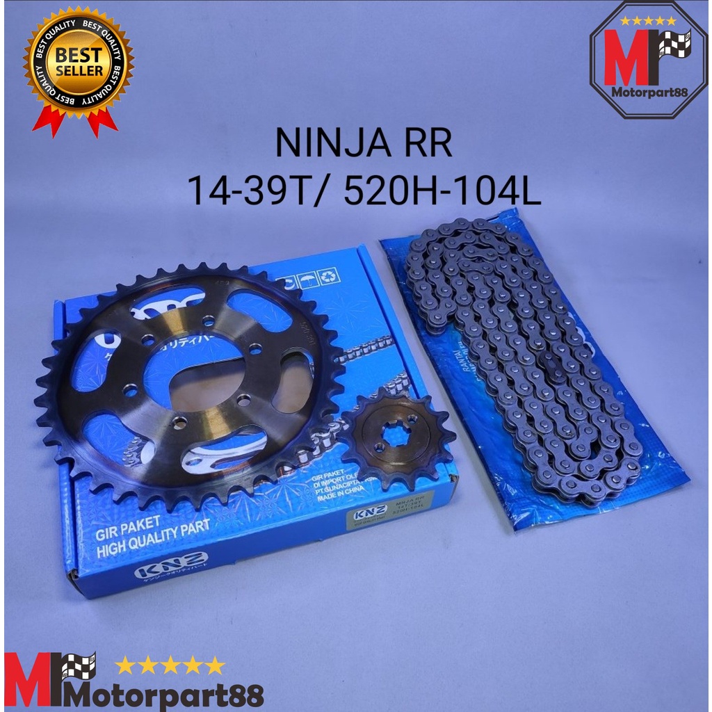 GEAR PAKET GIR SET NINJA RR 14T 39T 520H 104L KNZ