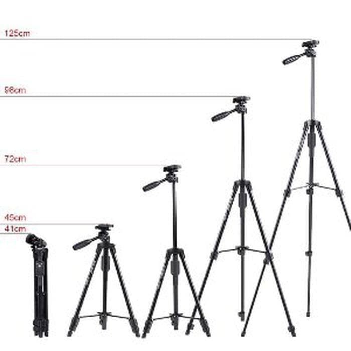 TRIPOD YUNTENG VCT 5208 Tripod Mini Tripod Kamera Standing Hp Tripod Bluetooth Tongsing Hp