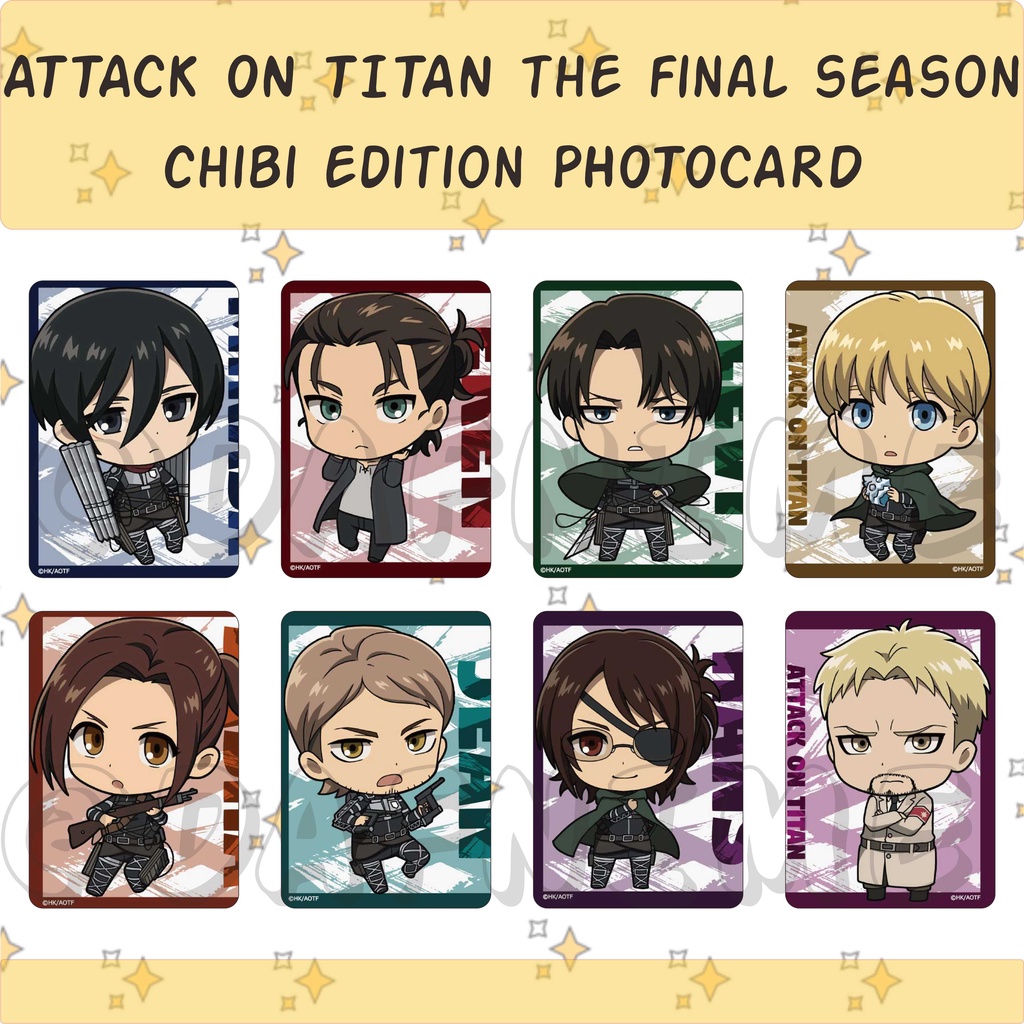 ATTACK ON TITAN THE FINAL SEASON CHIBI EDITION PHOTOCARD ANIME