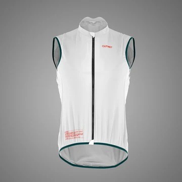 Rompi Sepeda - Outwet Vest-WPT - White Red Logo