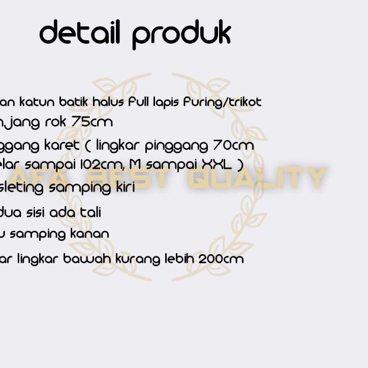 (SALE) ROK BATIK MODERN LAPIS TRIKOT / ROK BATIK 7/8 / BAWAHAN BATIK