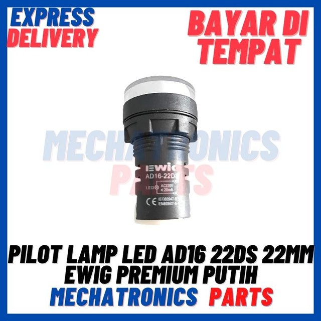 [DSP-9295] PILOT LAMP LED AD16 22DS 22MM EWIG PREMIUM PUTIH