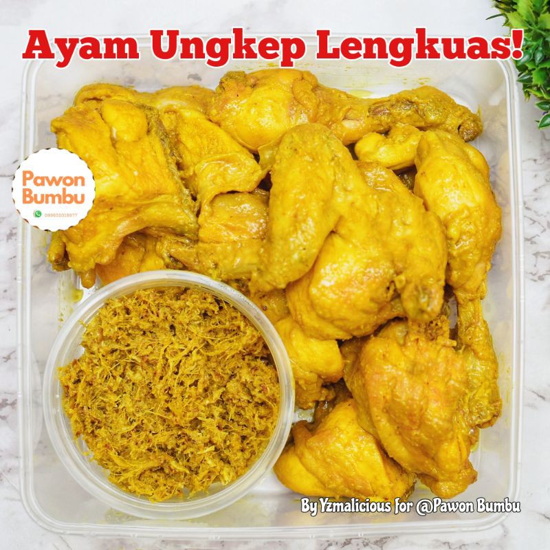 

AYAM UNGKEP BUMBU LENGKUAS 1 EKOR NON MSG * GRATIS SAMBAL *