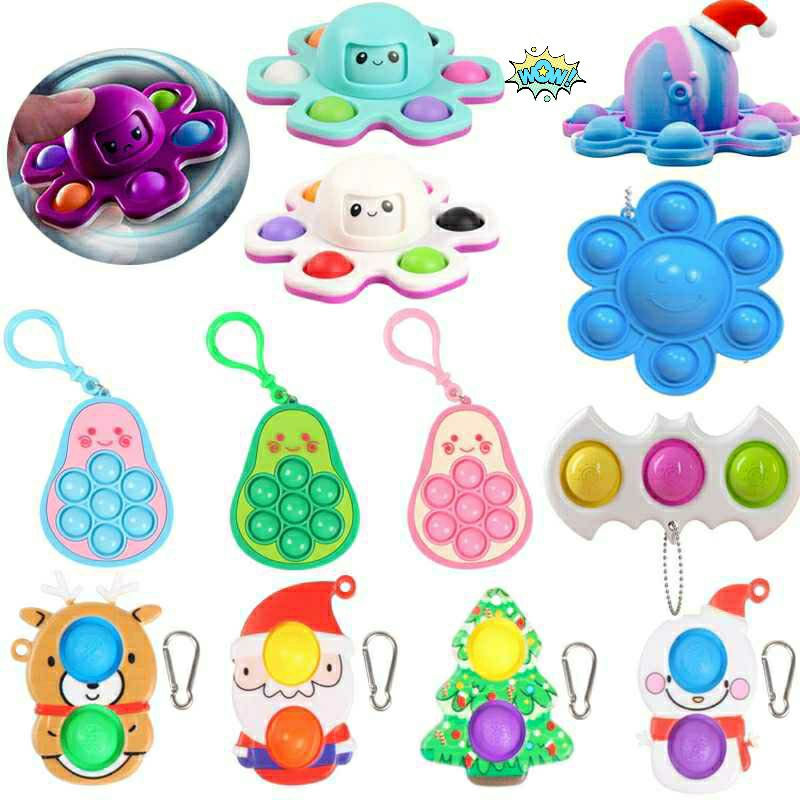 Mainan Pop it Anak Bayi Gurita Pencet Pencetan murah-3