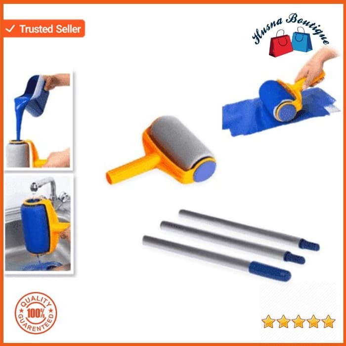 BAROKAH GAMIS Smart Paint Roll Rool Cat Kuas Ajaib ANTI REPOT tingal tuang cat