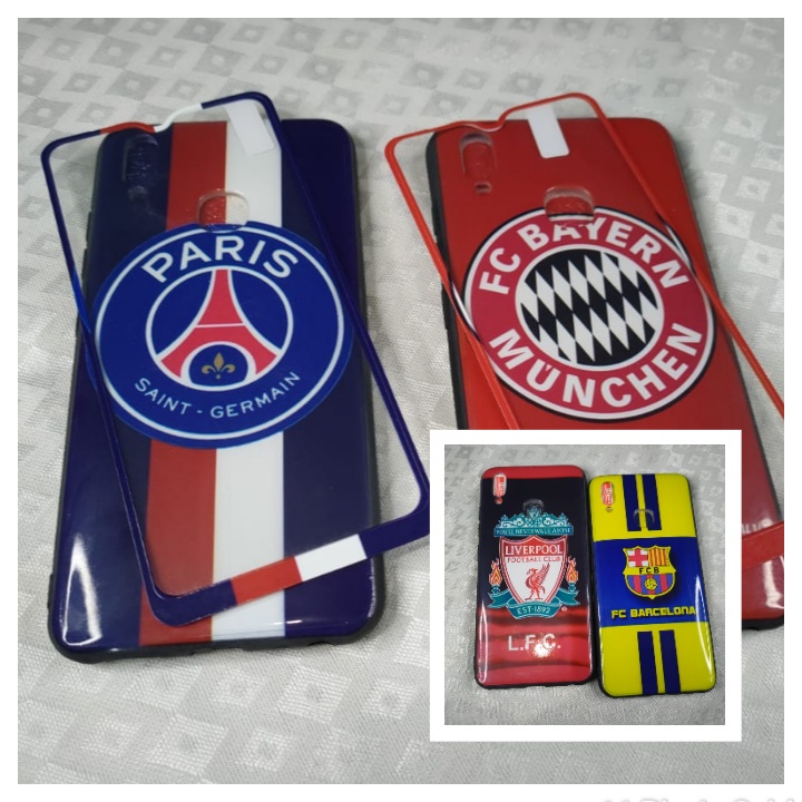 HARD CASE KARAKTER COWOK / KARAKTER BOLA + TEMPERED GLASS REDMI 8A