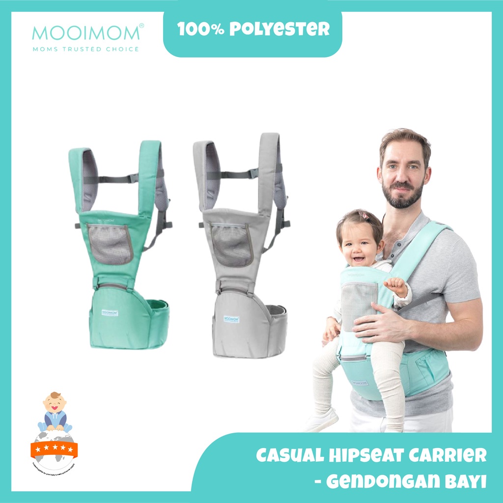 Gendongan Bayi Depan Mooimom Hipseat Casual