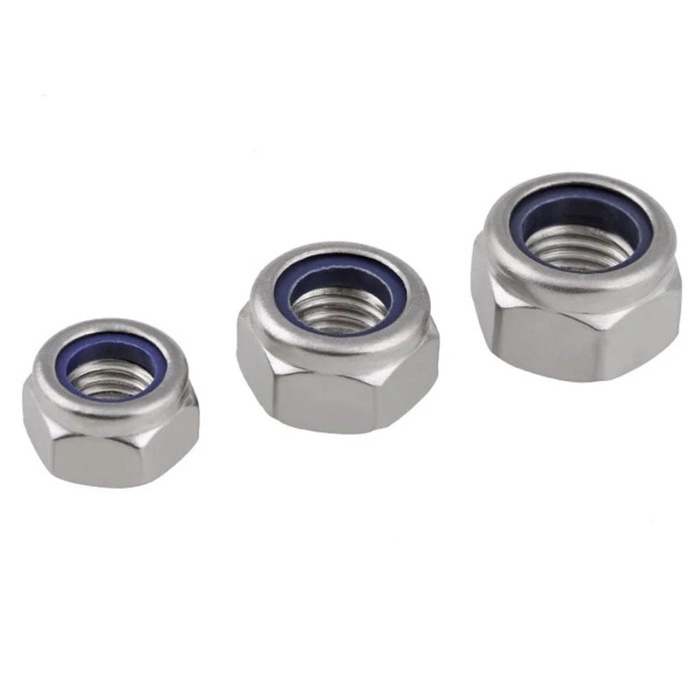 Self Nylon Lock M5 Mur 304 Nut 5mm stainless steel anti karat kunci 8