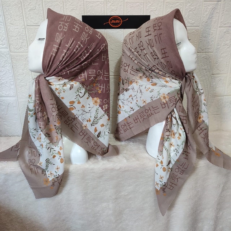 KOREA HIJAB VOAL MOTIF LC//JILBAB TERBARU MOTIF TERLARIS-6