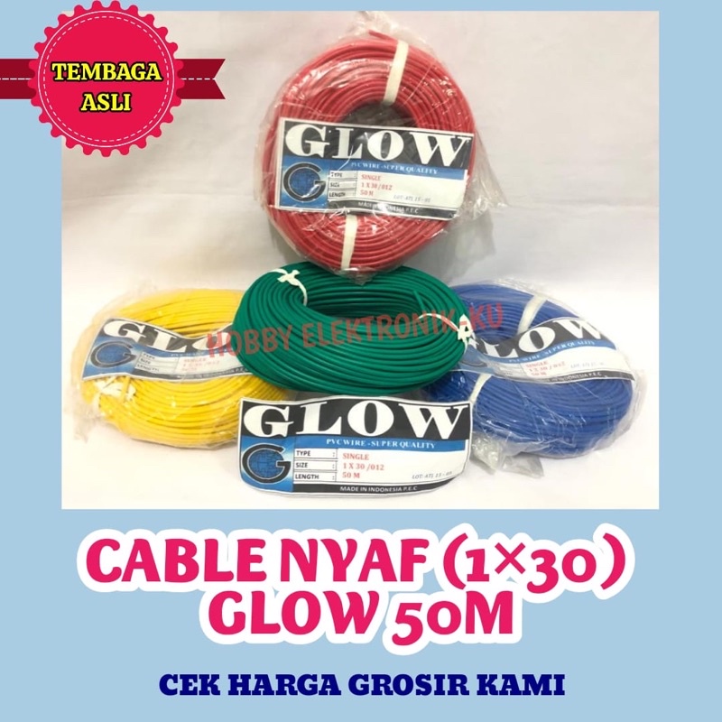 CABLE NYAF 1x30 GLOW 50M