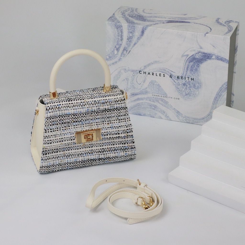 TAS WANITA CK CK8689 MOTIF BUAYA TRAPEZE CROSSBODY BAG PREMIUM IMPORT