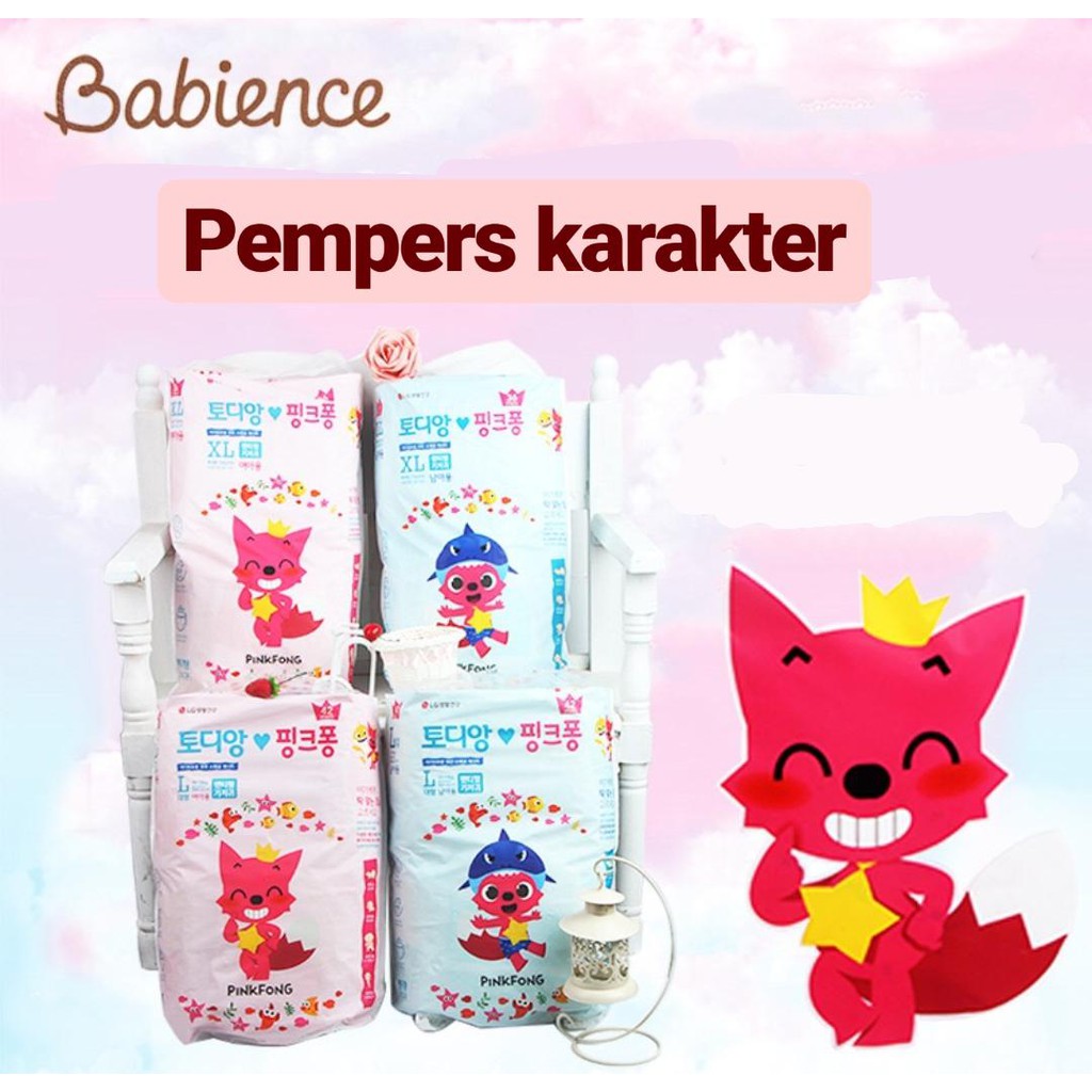 Pampers / Popok Bayi  Baby Shark PinkFong LG Babience