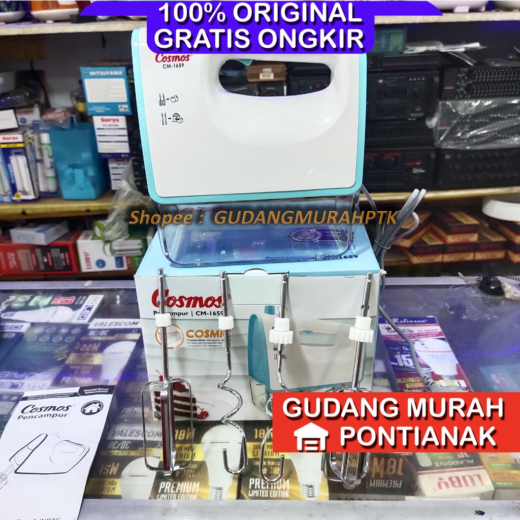 COSMOS MIXER CM1659 / CM 1659 / CM-1659 (HAND MIXER) GARANSI RESMI