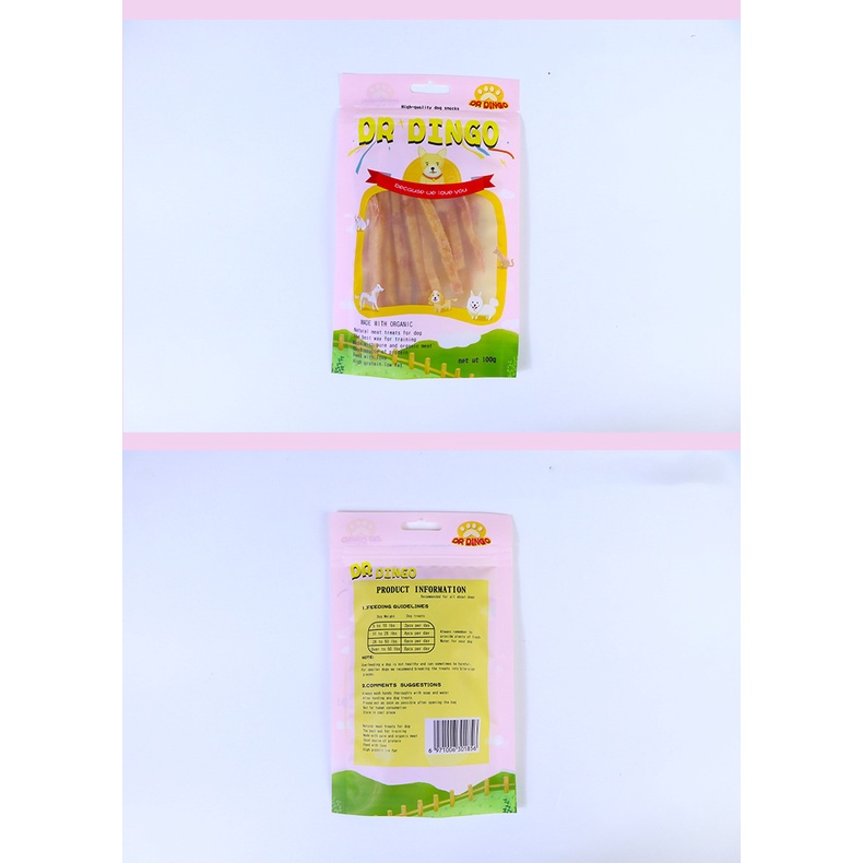 Snack Hewan Peliharaan Snack Anjing Snack Kucing Cemilan Kucing 100g Ayam Bebek Daging Sapi