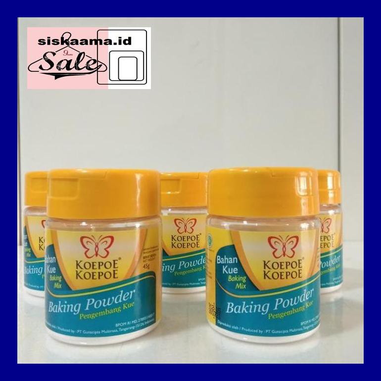 

A40D0Yh Baking Powder Pengembang Kue Koepoe Koepoe 45 Gram D50Tr40V