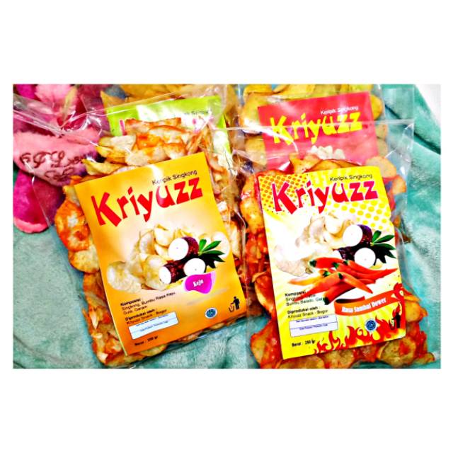 

KERIPIK SINGKONG " KRIYUZZ" 250GRAM / CEMILAN / SNACK / MAKANAN RINGAN
