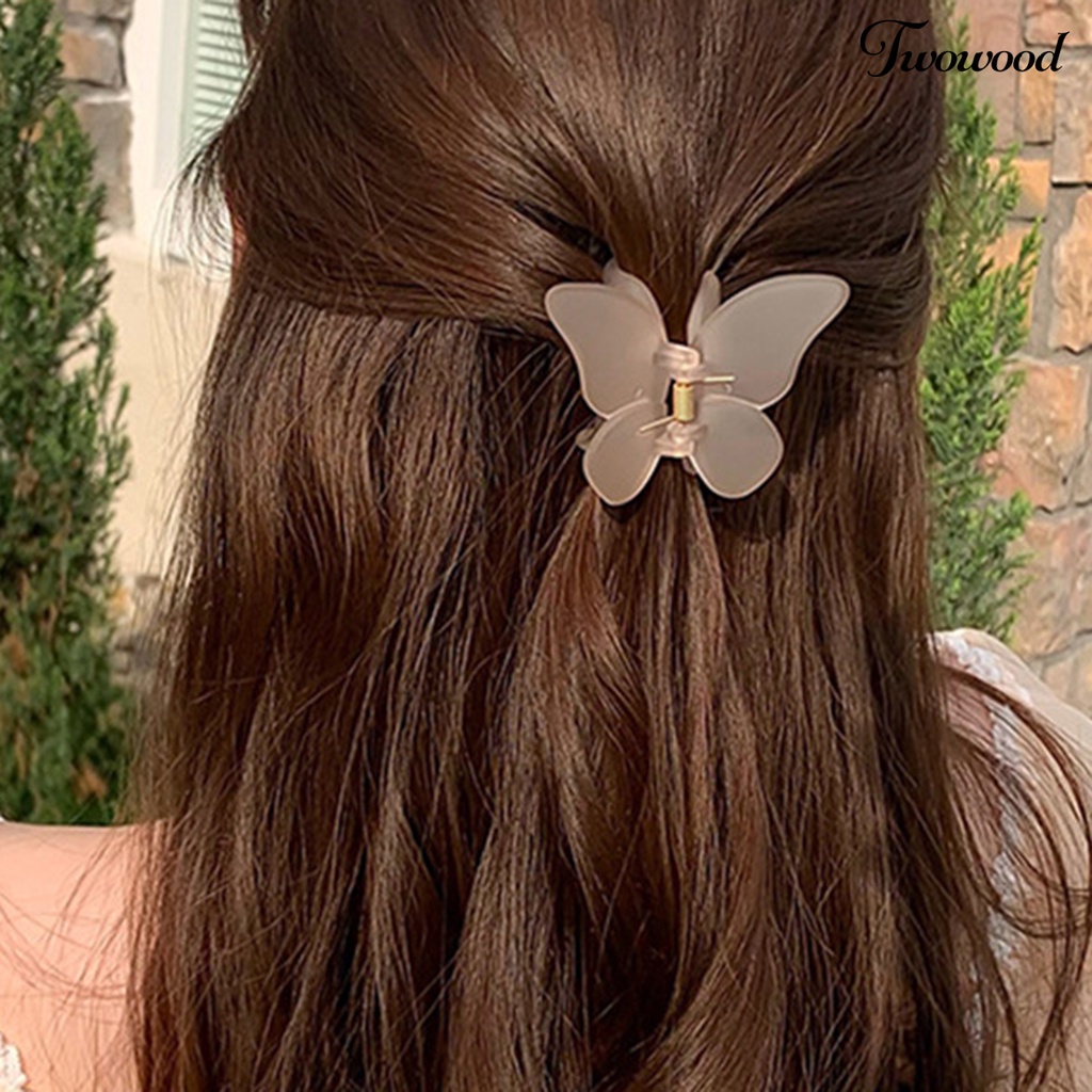 Jepit Rambut Bentuk Butterfly Bahan PC Anti Slip Untuk Wanita