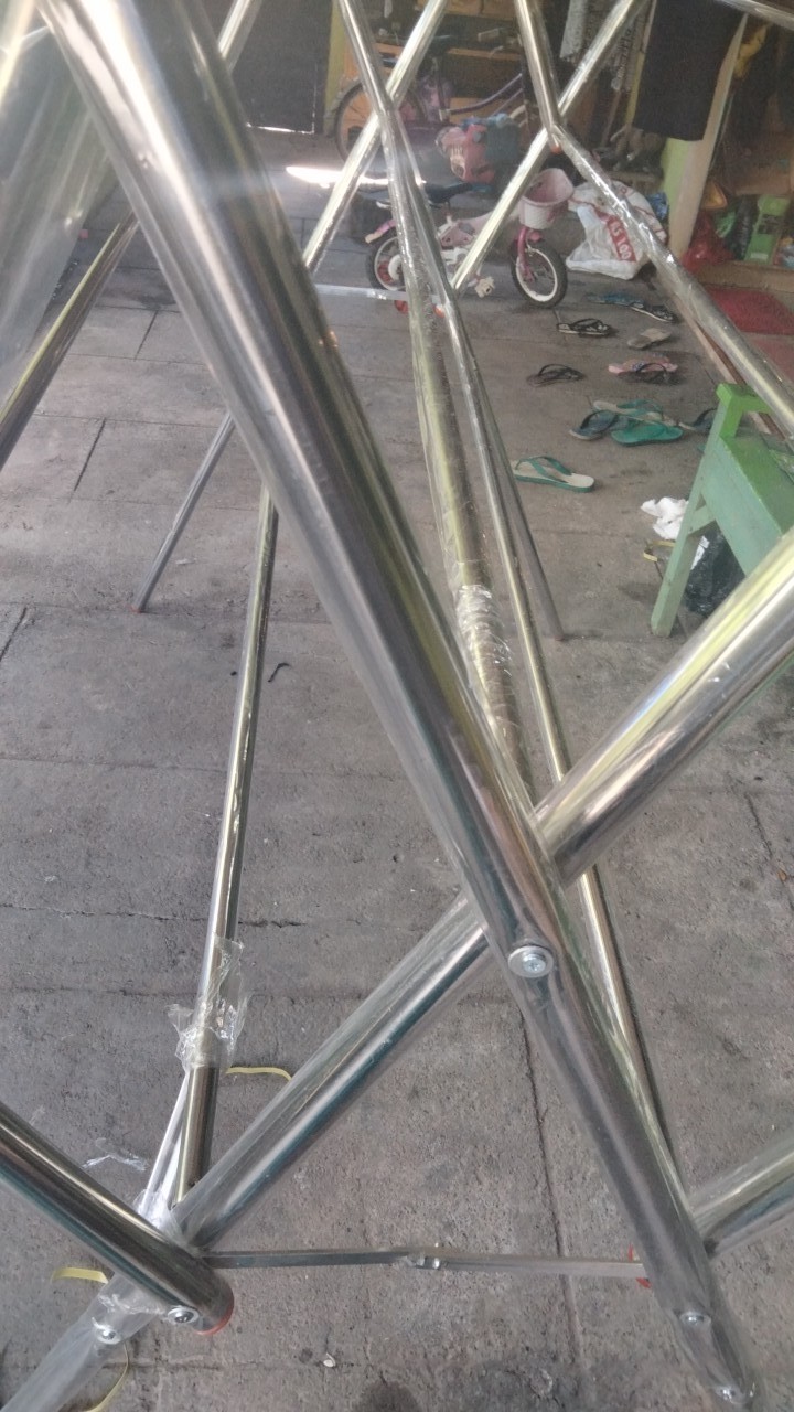 Jemuran Baju Tinggi Stainless Steel Asli 100% No.1