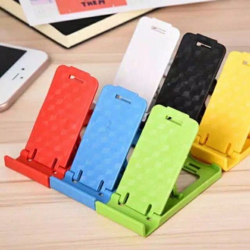 Dudukan handphone lipat / Stand HP / holder universal / Kursi HP (Stand Mini)