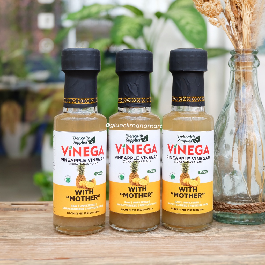 

Dehealth Supplies Pineapple Vinegar - Cuka Nanas Alami 100ml