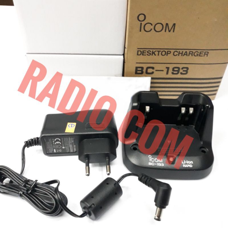 CHARGER HT ICOM V80 ORIGINAL - ICOM BC 193 ORIGINAL 100% ORIGINAL ICOM