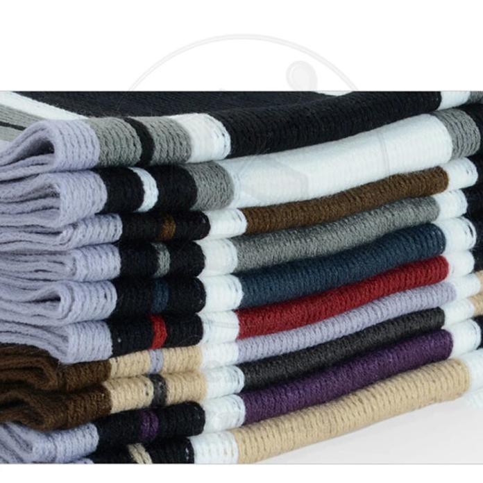 Syal Scarf Pria Bahan Rajut Import Merah Coklat Putih Abu Hitam