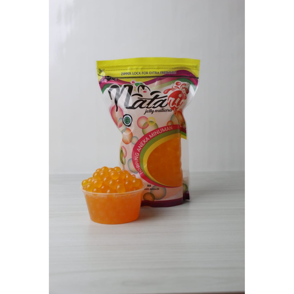 Popping Boba Mangga 500g - Jelly Mutiara - Topping Minuman Kekinian