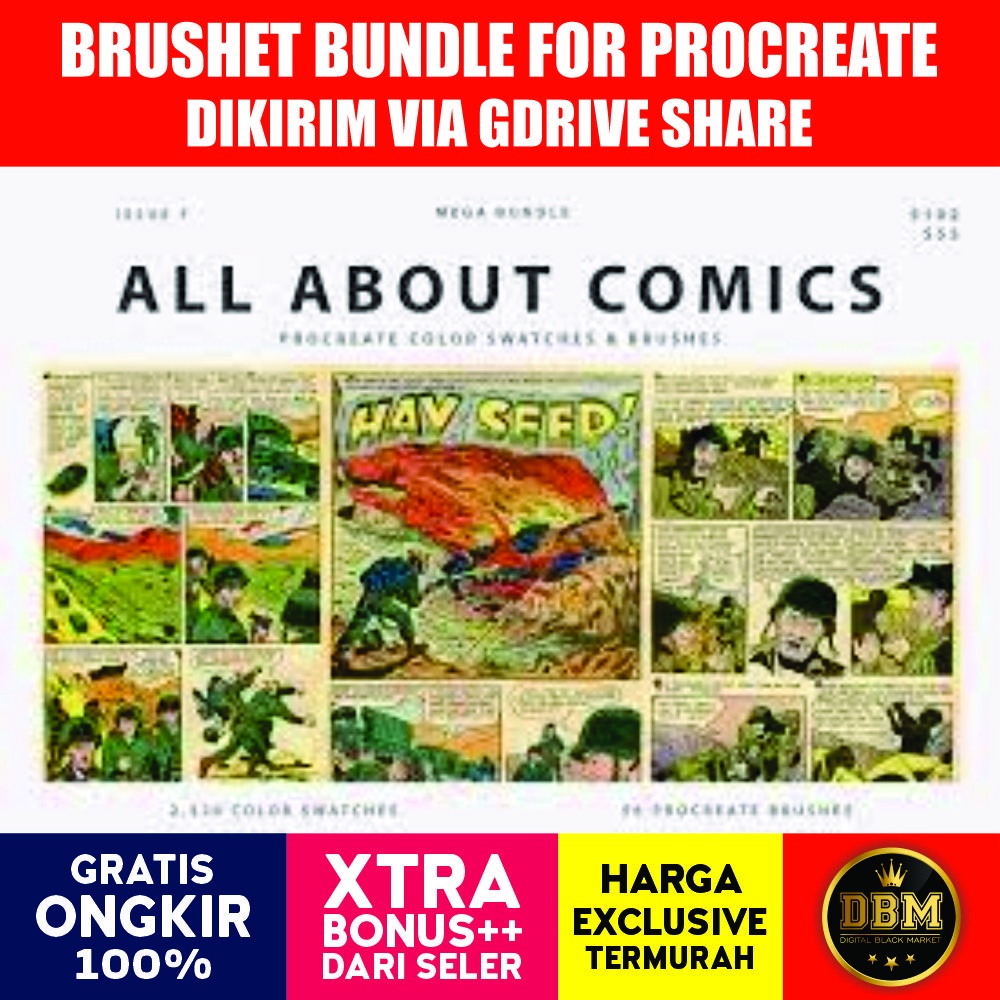 Mega Bundle Comic Procreate Brushes