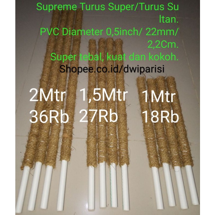 Turus Sultan Panjang 2Mtr Batang Stik Penegak Penyangga Ajir Rambat Lanjaran Tanaman Hias Asesoris M