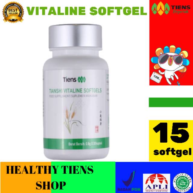 VITALINE SOFTGEL suplemen pemutih badan dan mengencangkan kulit yang kering alami dari TIENS