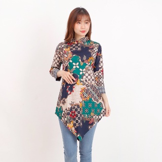 Baju batik wanita - Tunik batik wanita lengan 7/8 514