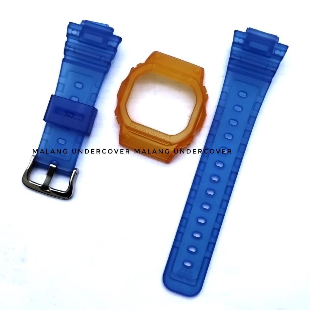 bnb strap band bezel gshock g shock dw 5600 gw b5600 dw 5025 jelly doff ORANGE BIRU