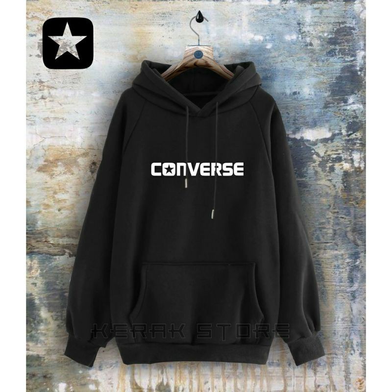 TERMURAH JAKET SWEATER HOODIE PRIA DISTRO CONVERSE ORIGINAL BIG SIZE JUMBO S M L XL XXL