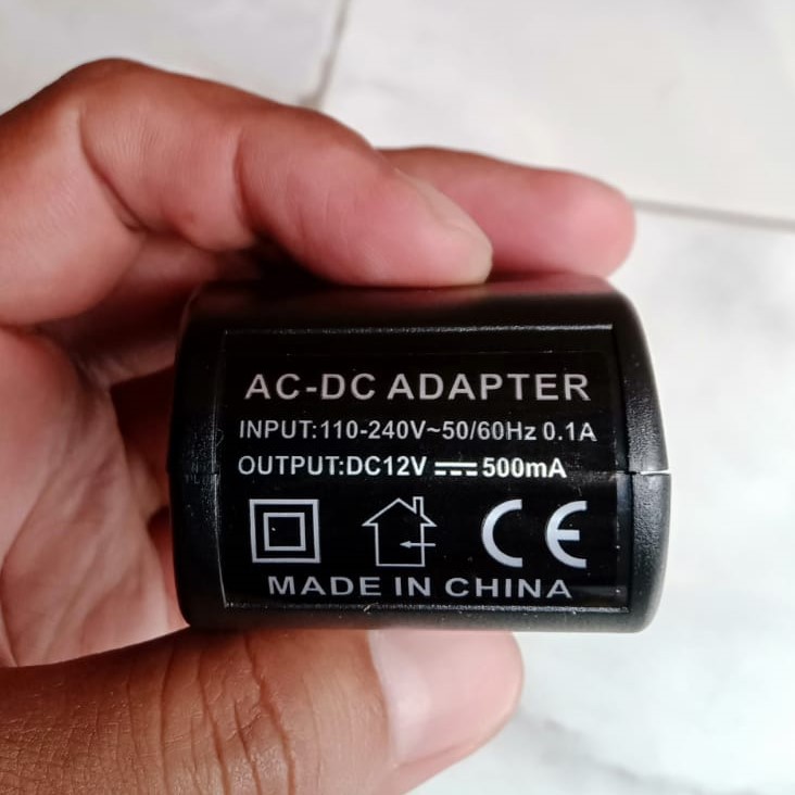 Adapter Charger Listrik Mobil AC - DC 12V 500mA KYA