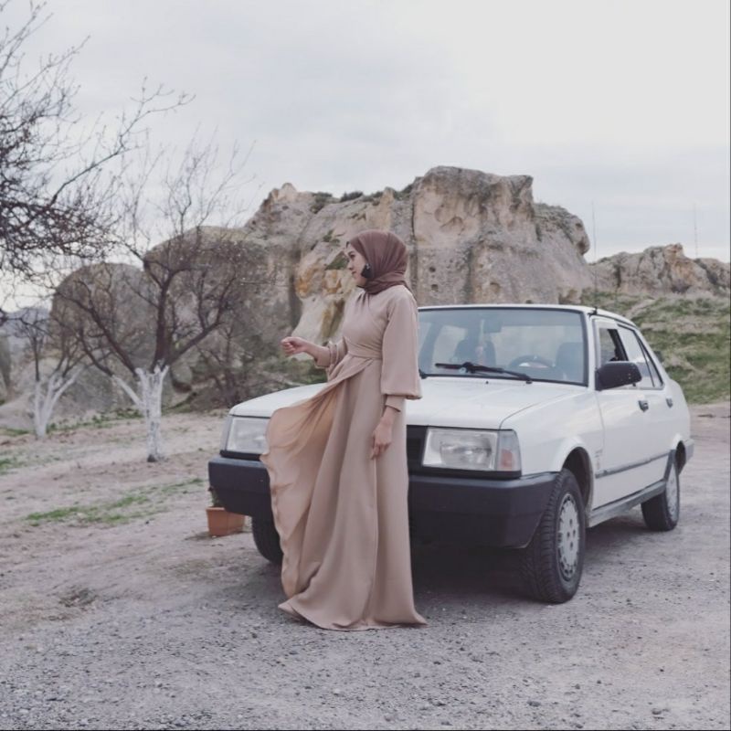 [SIAP KIRIM] CAPPA DRESS CREAM M BUSUI BARU NEW HERWAYS ID HERWAYS.ID