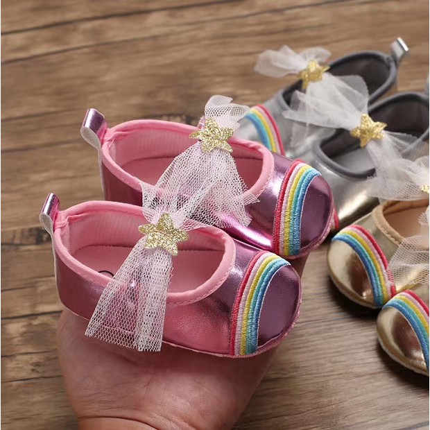 HappyOliver C549 RAINBOW Sepatu prewalker bayi dan anak perempuan
