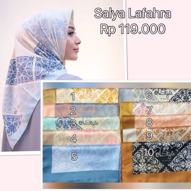 Segiempat Elstyle By Elhijab Salya Lafahra