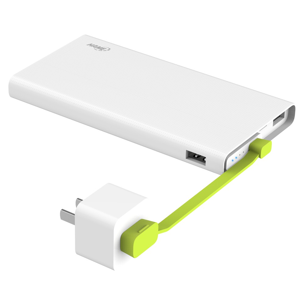 Hame X2 Power Bank 2 Port USB 10000mAh - White