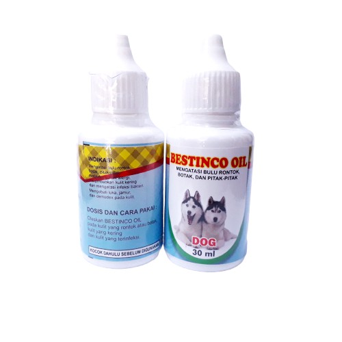 Bestinco Oil Dog Penumbuh dan Pelebat Bulu pada Anjing