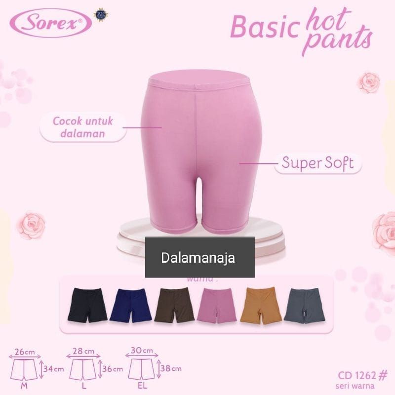 SOREX Cd Wanita Hotpants 1262 bahan Super Soft Nyaman di Pakainya