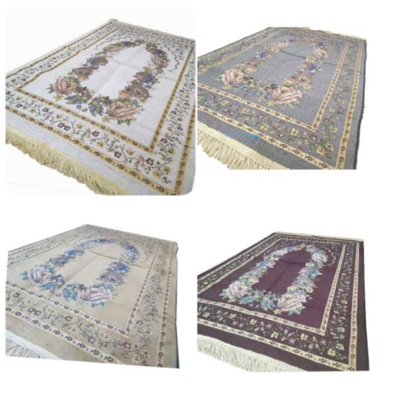 BISA COD sajadah murah lotus rumbai kepang antik dan terlaris uk70 x110