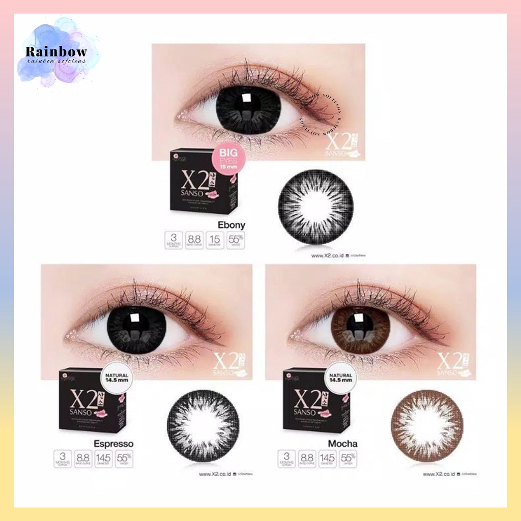 [COD] SOFTLENS X2 SANSO BLACK MINUS (-6.50 SD -10.00) - EXOTIOCON