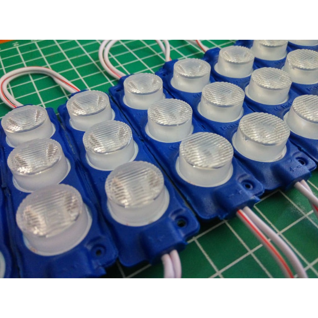 [DSP-9107] 3 LED MODUL 3030 3MATA 3 WATT 12V TYPE 7520 BIRU