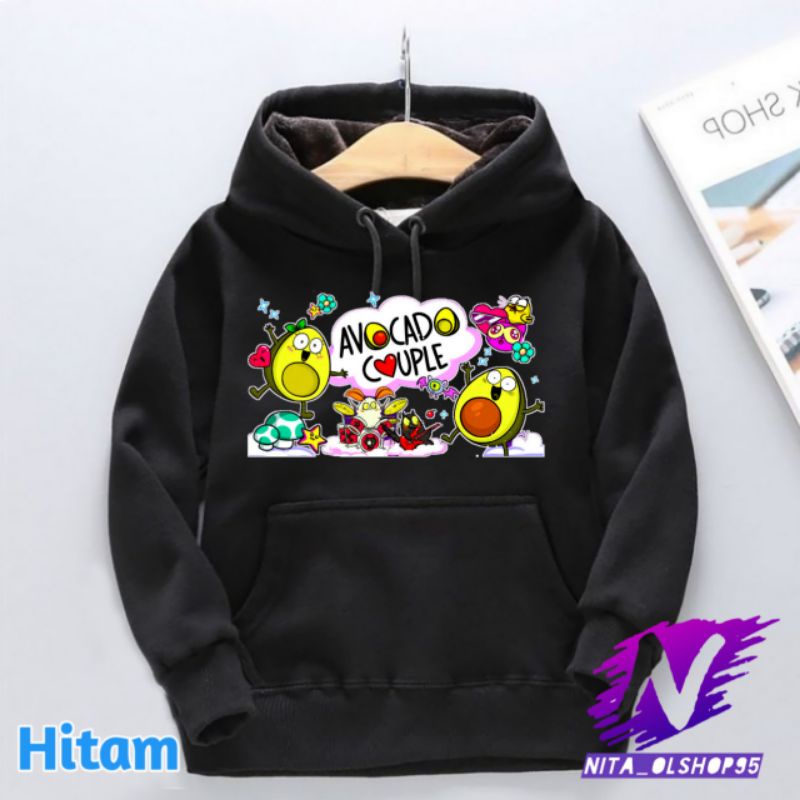 Hoodie anak avocado Hoodie kartun avocado couple