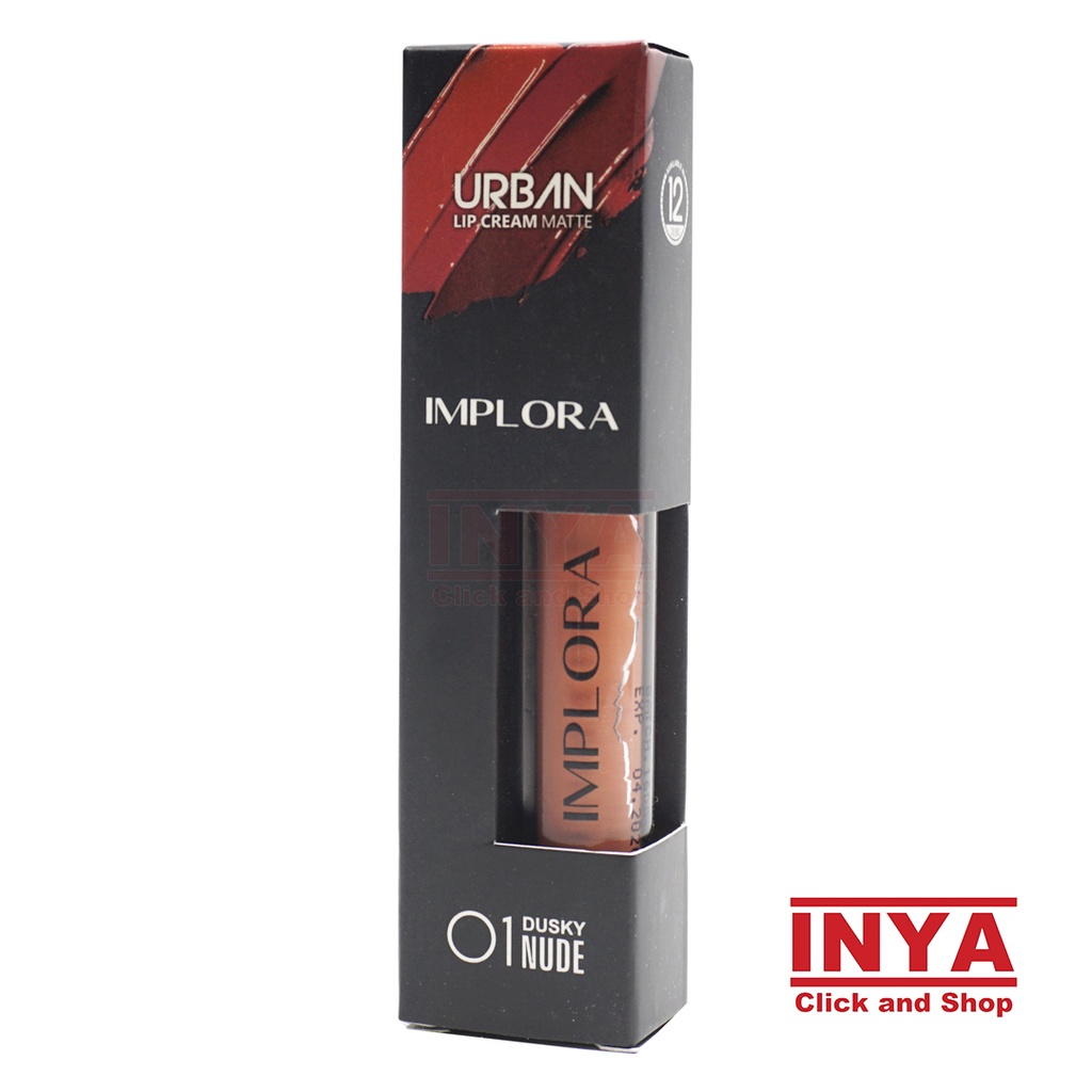 IMPLORA URBAN LIP CREAM MATTE 01 DUSKY NUDE 2.9gr