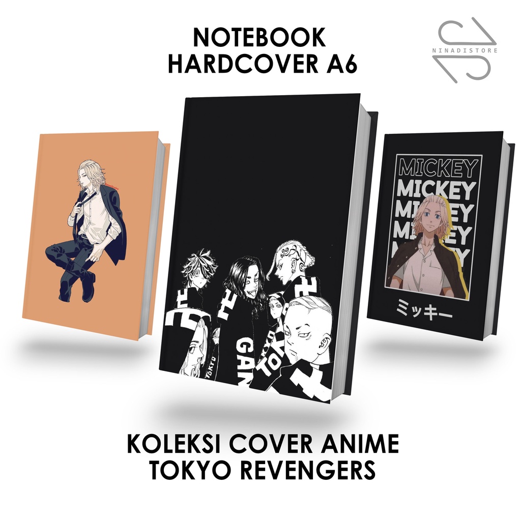 

Pocket Book/Notebook Hardcover A6 isi polos dan garis Gambar Tokyo Revengers